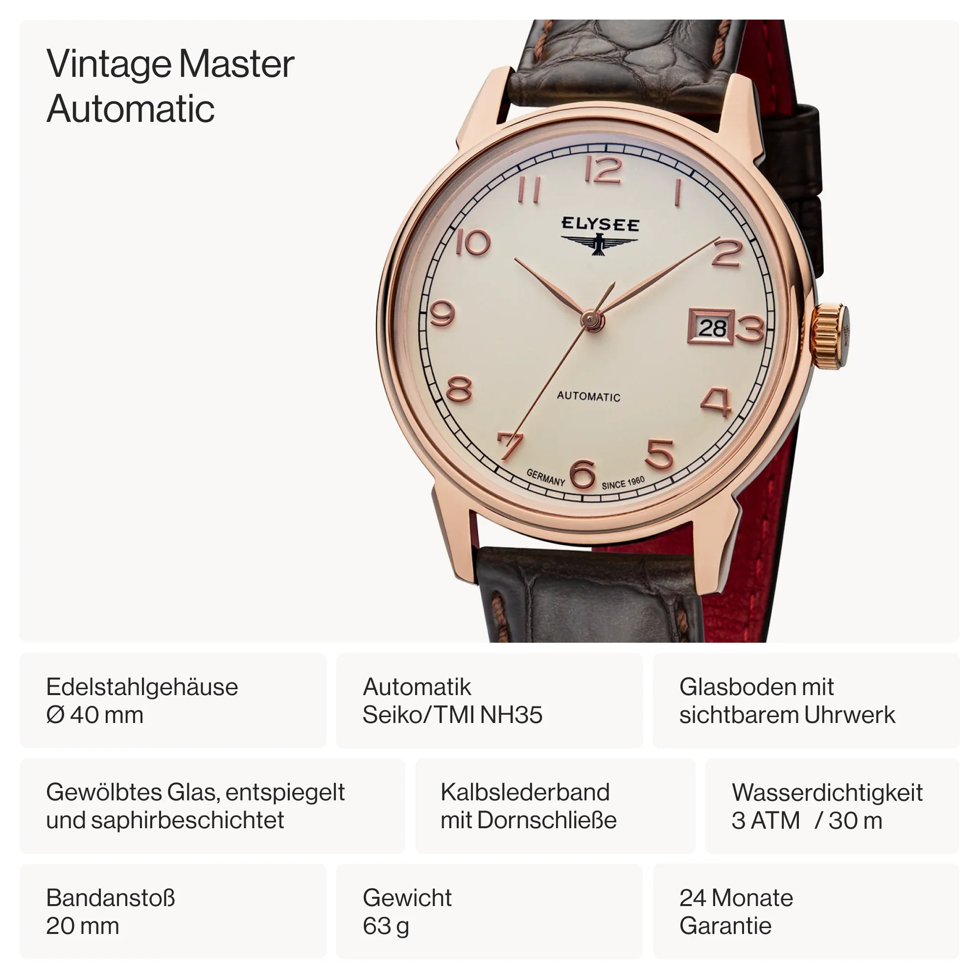 Vintage Master Automatic - 80560 - Automatikuhr - Image 4